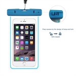 Custom Printed Fluorescent Waterproof Phone Pouch With Lanyard