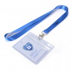 1/2" Polyester lanyards with Badge Holder Custom Imprinted