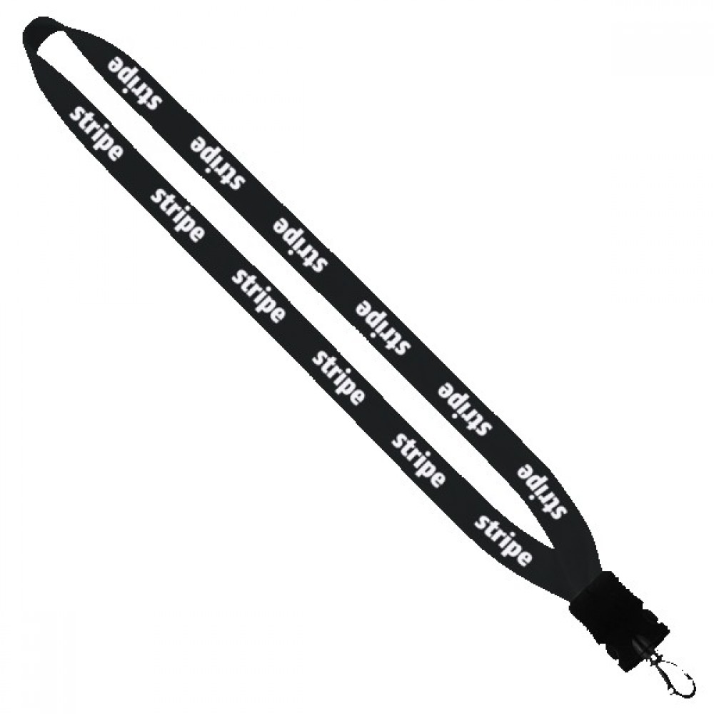 3/4" Cotton Lanyard With Plastic Snap-Buckle Release & Swivel Hook Custom Imprinted 3/4" Cotton Lanyard With Plastic Snap-Buckle Release & Swivel Hook Custom Imprinted