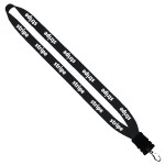 3/4" Cotton Lanyard With Plastic Snap-Buckle Release & Swivel Hook Custom Imprinted
