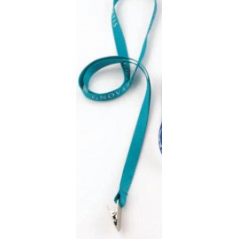 Logo Imprinted 5/8" Flat Polyester Lanyard with 10 Business Day Production Time Logo Imprinted 5/8" Flat Polyester Lanyard with 10 Business Day Production Time
