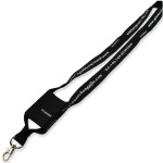 Custom Imprinted Polyester Cell Phone / Closed Pouch Holder Lanyards
