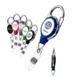 Retract-A-Badge Carabiner Badge Holder with Logo
