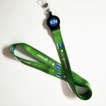 3/4" Dye Sublimation Polyester Lanyard with Badge Reel with Logo