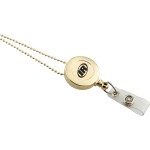 Retractable Badge Reel Gold with Logo