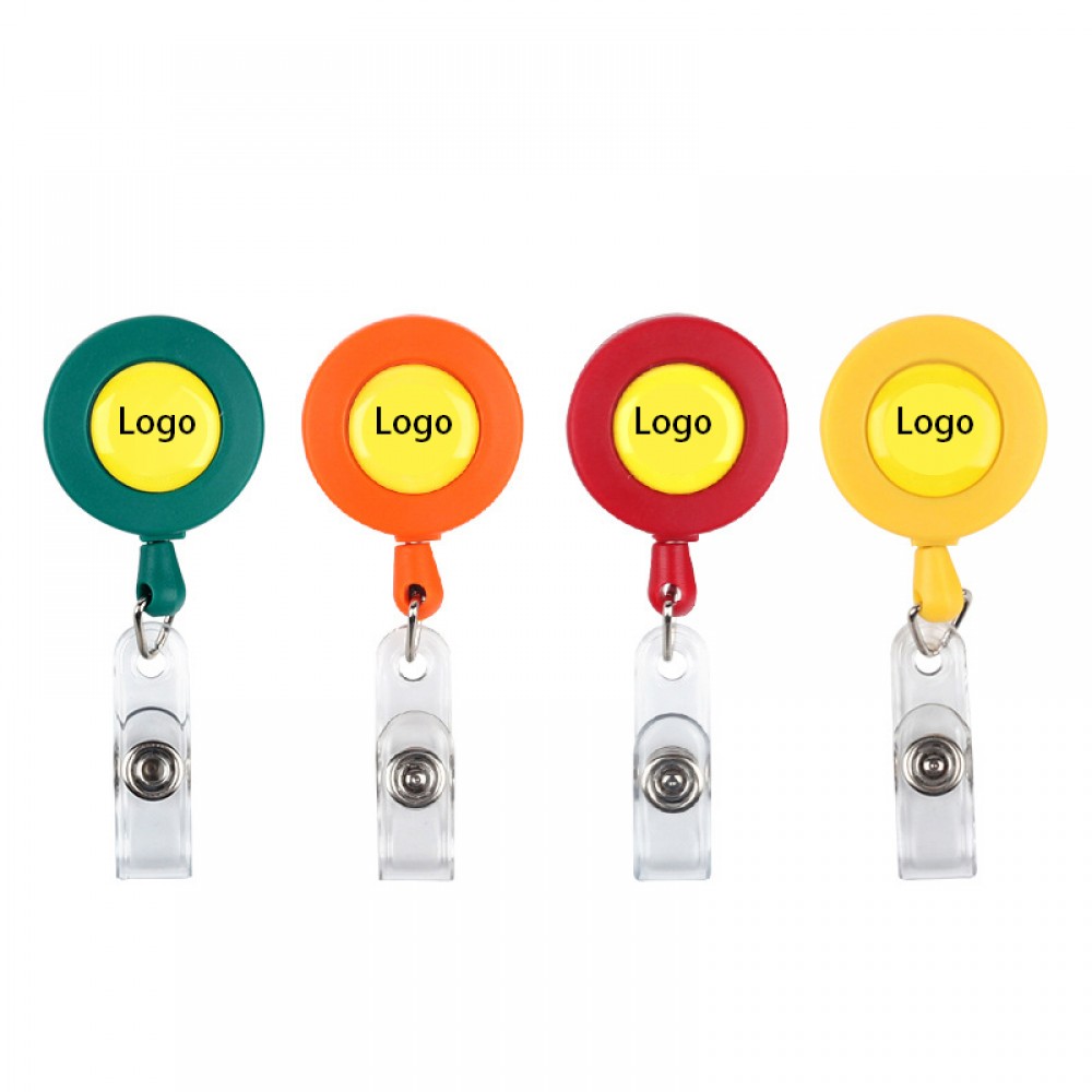 Retractable Badge Holder Reel with Logo