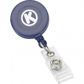 Logo Branded Retractable Badge Reel with Swivel Bulldog Clip