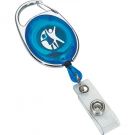 Retractable Badge Reel with Pocket Clip with Logo