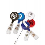 Personalized Round Retractable Badge Holder