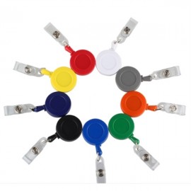 Retractable Carabiner Id Badge Holder Badge Reel with Logo