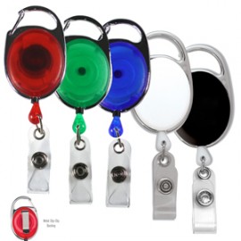 Customized "Oberlin" Retractable Carabiner Style Badge Reel & Badge Holder  Customized "Oberlin" Retractable Carabiner Style Badge Reel & Badge Holder