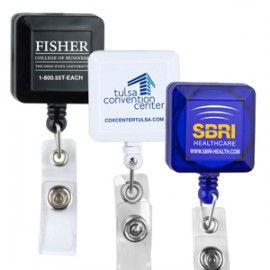 Customized "Olmsted VL" Retractable Badge Reel & Badge Holder w/Metal Rotating Alligator Clip (Spot Color)