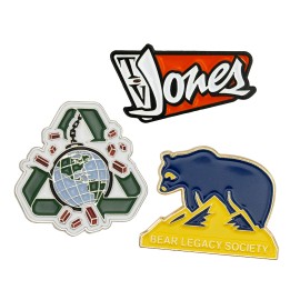 Lapel Pins Die Struck Soft Enamel (1-1/4") with Logo