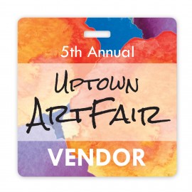 Custom Laminated Paper Event Badge (3"x3") Square