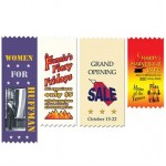 Full Color Vertical Ribbon Badge (2"x6") with Logo