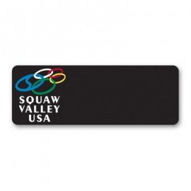 Laminated Name Badge (1.25"x3.5") Rectangle - No Personalization with Logo