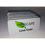 1.25" x 3" Matte Plastic Name Badge w/Full Color Imprint & Personalization with Logo