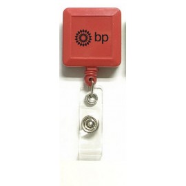 Personalized Pullback Square Badge Holder Reel-Close Out