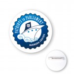 2 1/4" Round Shape Chipboard Full Color Button with Logo