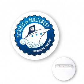 2 1/4" Round Shape Chipboard Full Color Button with Logo