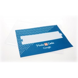 4 1/4"x3" Pouch Insert Cards (Style 450) with Logo