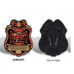 Plastic Fire Chief Badge w/Our Stock Design and your Wording Custom Imprinted