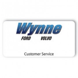Laminated Name Badge (1.5"x2.5") Rectangle with Logo