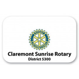 Logo Branded Laminated Name Badge (2.125"X3.375") Rectangle