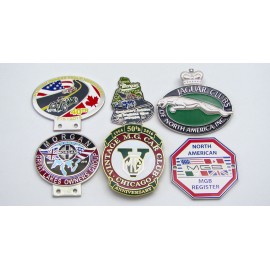 Personalized 2.5" Hard Enamel Grille Badges