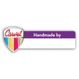 Logo Branded Laminated Name Badge (1"X3") Rectangle W/Shield