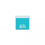 USA Made Synthetic Badge Ribbon (3"x3") Square with Logo