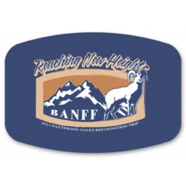 Laminated Name Badge (3.125"X4.625") Arched Rectangle with Logo