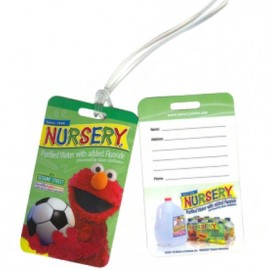 Custom Printed Full Color 30mil Laminated Luggage Tag or Golf Bag Tag with Writeable Back