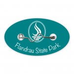 Promotional Beach Badges (1.375" x 2.375" Oval)