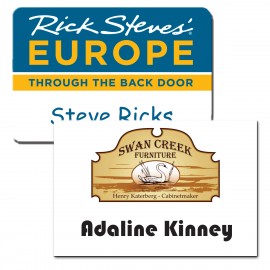 Ares Plastic Name Badge (2"x3") with Logo