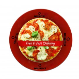 3 15/16" Pizza Style Tinplate Round Pin Button Badge with Logo