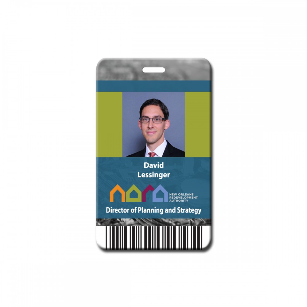 Personalized Parthenon Plastic Photo ID Badge (2 1/2" x 4")