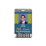 Personalized Parthenon Plastic Photo ID Badge (2 1/2" x 4")