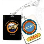 Custom Imprinted Full Color 30mil Laminated Plastic Slotted Badge or Credential