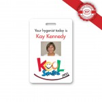 Logo Branded USA Made Tamper Evident Photo ID Badge (2"x3") Rectangle