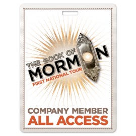 Logo Branded USA Made Laminated Event Badges  20mil Budget-Friendly (3"x4") Rectangle