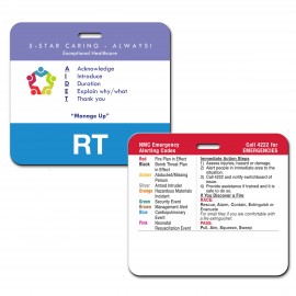 Customized Atlas Badge Buddy Plastic Name Badge (3"x3.375")