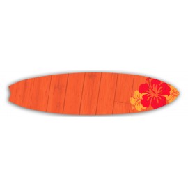 Laminated Name Badge (1"X4") Surfboard with Logo