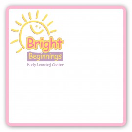 Personalized Laminated Name Badge (3"x3") Square