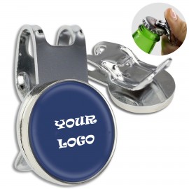 Golf Hat Clip w/ Bottle Opener with Logo