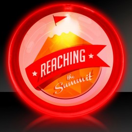 2" Digi-Printed Red Light-Up Circular Badge with Logo  2" Digi-Printed Red Light-Up Circular Badge with Logo