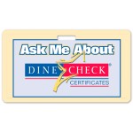 Laminated Paper Event Badge (2"x3.5") Rectangle with Logo