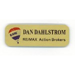 1" x 3" - Aluminum Name Tags or Badges with Logo