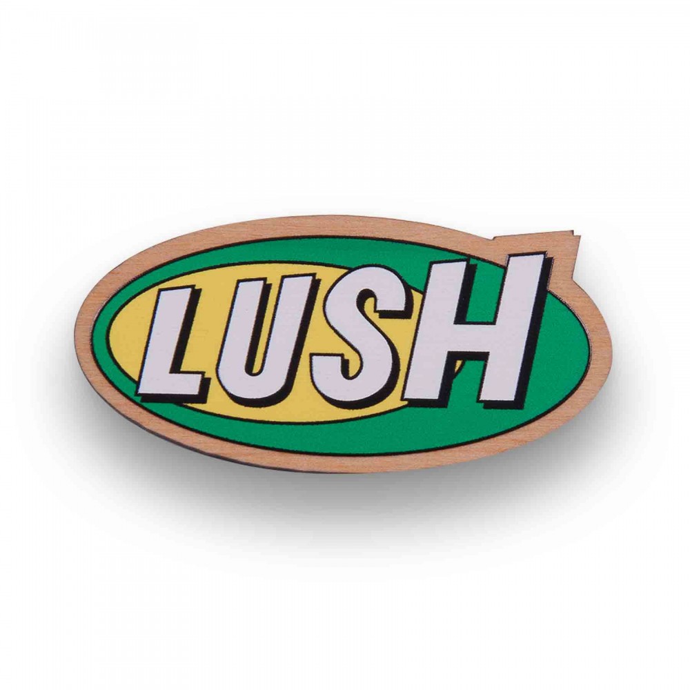 Full-Color Wood Badge (Custom Shape Small)- USA Made Custom Imprinted Full-Color Wood Badge (Custom Shape Small)- USA Made Custom Imprinted