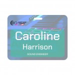 4 x 3 Std Event Badge-Gloss with Logo